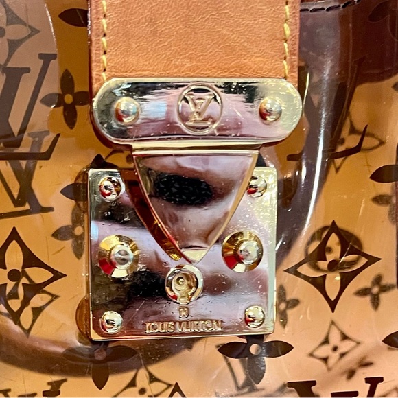 Louis Vuitton Vinyl Neo Cabas Ambre MM Hand Tote Bag EUC free shipping - Picture 6 of 9